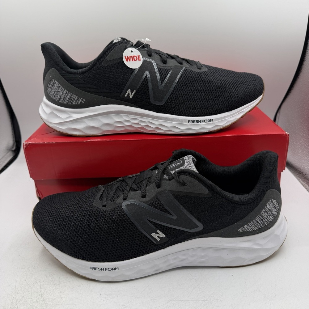 New Balance Fresh Foam Arishi v4 Running Shoes Mens 11 4E EXTRA WIDE Black Grey